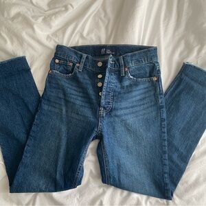 GAP high rise cheeky straight jeans